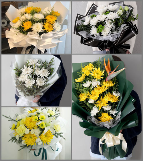 山东青岛平度市明村镇蔡家村白事花束代送